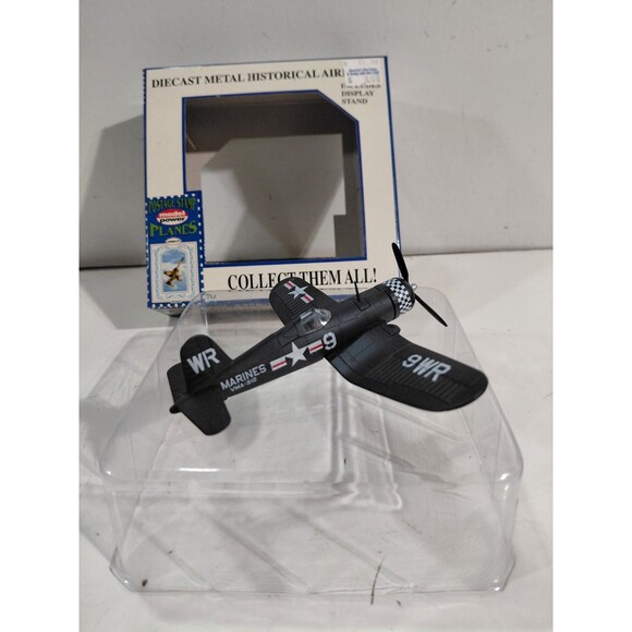 Model Power 5356-1 Postage Stamp 1:100 Scale Die Cast F-4U Corsair Airplane - Picture 7 of 13